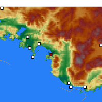 Nearby Forecast Locations - Фетхие - карта