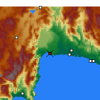 Nearby Forecast Locations - Анталья - карта
