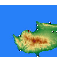 Nearby Forecast Locations - Xerovounos - карта