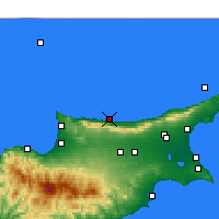 Nearby Forecast Locations - Кириния - карта
