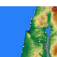 Nearby Forecast Locations - Хайфа - карта