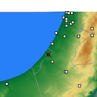 Nearby Forecast Locations - Газа - карта