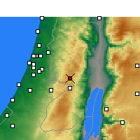 Nearby Forecast Locations - Иерусалим аэропорт - карта