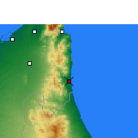 Nearby Forecast Locations - Эль-Фуджайра - карта