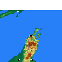 Nearby Forecast Locations - Эль-Хасаб - карта