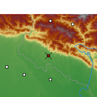 Nearby Forecast Locations - Дхангадхи - карта