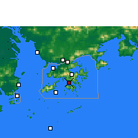 Nearby Forecast Locations - Гонконг - карта