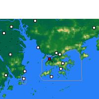 Nearby Forecast Locations - Lau Fau Shan - карта