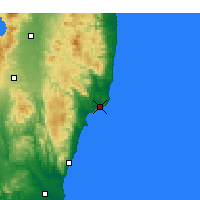 Nearby Forecast Locations - Onahama - карта