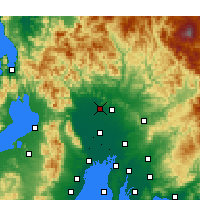 Nearby Forecast Locations - Гифу - карта