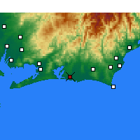 Nearby Forecast Locations - Хамамацу - карта