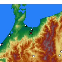 Nearby Forecast Locations - Тояма аэропорт - карта