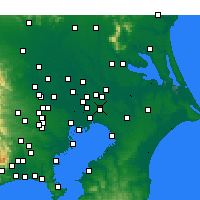 Nearby Forecast Locations - Shimofusa - карта