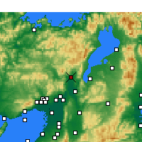 Nearby Forecast Locations - Киото - карта