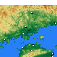 Nearby Forecast Locations - Окаяма - карта