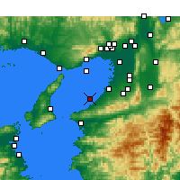 Nearby Forecast Locations - Кансай - карта