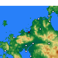 Nearby Forecast Locations - Фукуока - карта