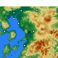 Nearby Forecast Locations - Кумамото - карта
