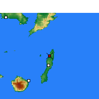 Nearby Forecast Locations - Танегасима - карта