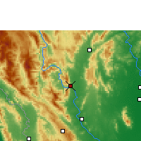 Nearby Forecast Locations - Плотина Бхумибол - карта