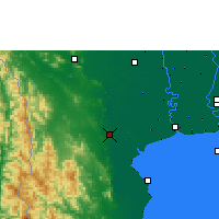 Nearby Forecast Locations - Ратбури - карта