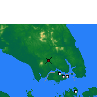 Nearby Forecast Locations - Johore Bharu/Senai - карта