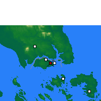 Nearby Forecast Locations - Singapur/Paya - карта