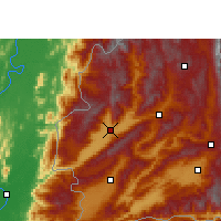 Nearby Forecast Locations - Инцзян - карта