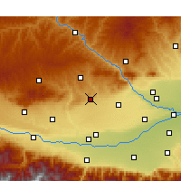 Nearby Forecast Locations - Qian Xian - карта