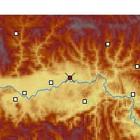 Nearby Forecast Locations - Yang Xian - карта