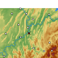 Nearby Forecast Locations - Ba Xian - карта