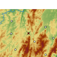 Nearby Forecast Locations - Suining/HUN - карта