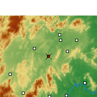 Nearby Forecast Locations - Shaoyang Xian - карта