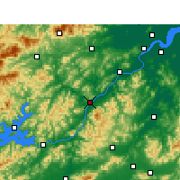 Nearby Forecast Locations - Tonglu - карта
