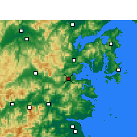 Nearby Forecast Locations - Sanmen - карта