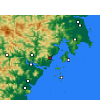 Nearby Forecast Locations - Юэцин - карта