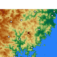 Nearby Forecast Locations - Чжэжун - карта