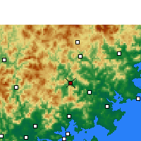 Nearby Forecast Locations - Anxi/ANH - карта