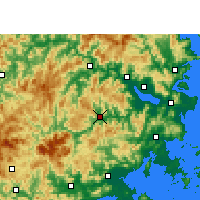 Nearby Forecast Locations - Yongtai - карта