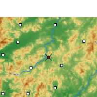 Nearby Forecast Locations - Longnan - карта