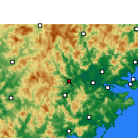 Nearby Forecast Locations - Nanjing/FUJ - карта
