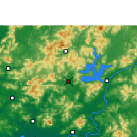 Nearby Forecast Locations - Longmen - карта
