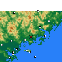 Nearby Forecast Locations - Чжаоань - карта