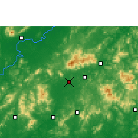 Nearby Forecast Locations - Юйлинь - карта
