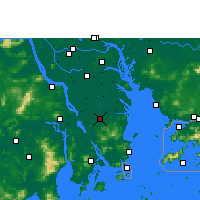 Nearby Forecast Locations - Zhongshan/GUD - карта