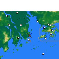 Nearby Forecast Locations - Чжухай - карта