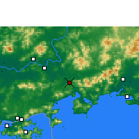 Nearby Forecast Locations - Huidong/GUD - карта