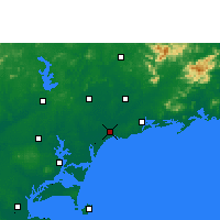 Nearby Forecast Locations - Учуань - карта