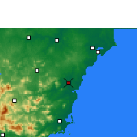 Nearby Forecast Locations - Цюнхай - карта