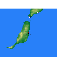 Nearby Forecast Locations - Фуэртевентура - карта